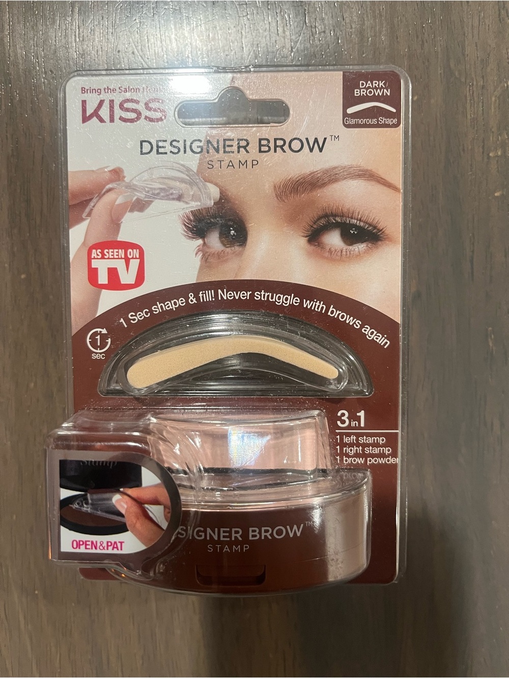 KISS Designer Brow Stamp - Dark Brown